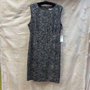 NWT Black & White Snakeskin Sleeveless Dress Size 16